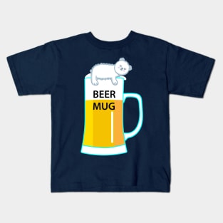 Beer bear beer mug Kids T-Shirt